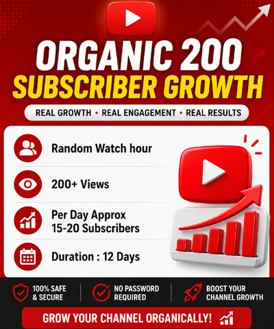 Organic 200 Subscriber Growth